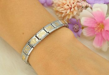 Zawieszka Nomination Link zawieszka złoto 'Podwójne serca' 030116 03 Nomination Composable. Stwórz własną bransoletkę z kolekcji Composable Nomination Italy (3).jpg